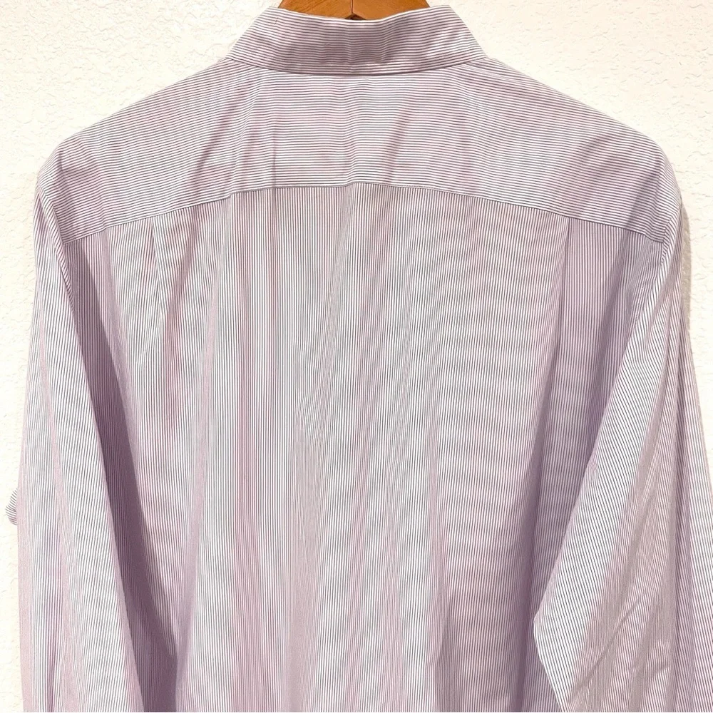 J. Crew Men's Purple Pinstripe Button Down Shirt Size Large